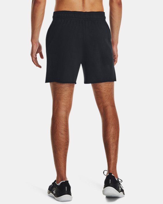 Men's UA Rival Terry 6" Shorts in Black image number 1